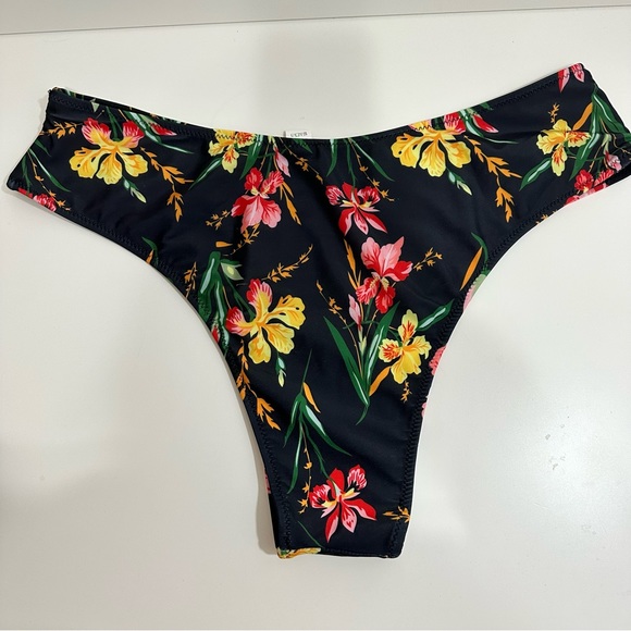 LESTYLEPARFAIT Womens Swimwear Black Floral Beach Vibes Bikini Set 2XL - Picture 4 of 9